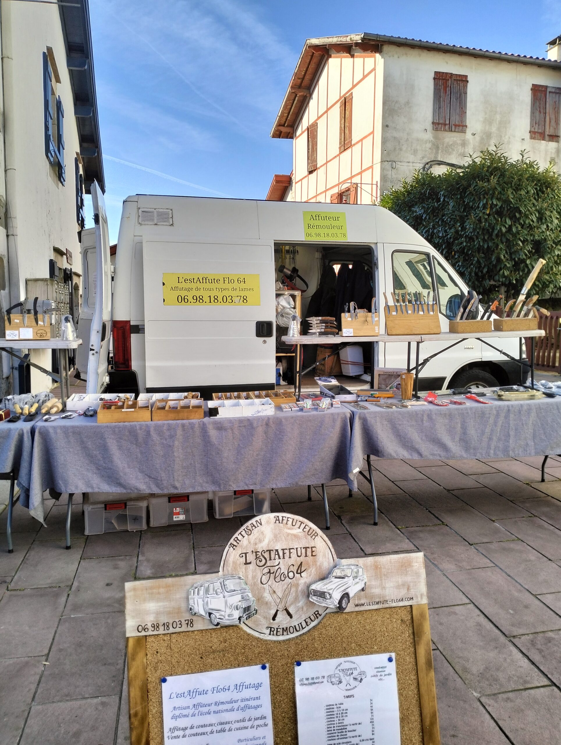 L'estafette a pris sa retraite un nouveau camion est là un Peugeot boxer prêt à venir chez vous pour tous vos Affutages